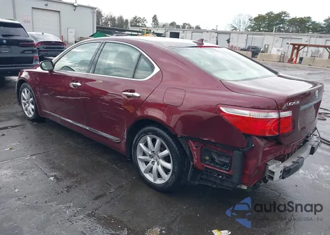 2009 Lexus Ls 460 из США, поврежденный, VIN JTHCL46F895003153